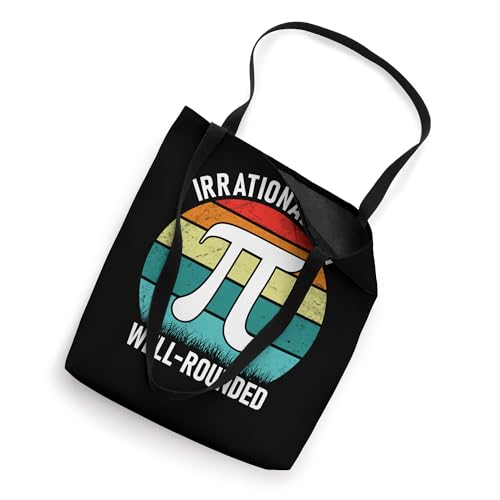 Retro Irrational But Well Rounded Pi Day Celebration Math Tote Bag