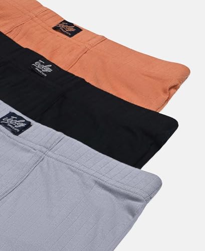 Image of Jockey 3036 Boys Super Combed Cotton Rib Fabric Solid Trunk with Front Open Fly and Ultrasoft Waistband (Pack of 3, Colors & Prints May Vary)