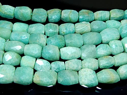 Amazonite Faceted Tumble perles pierres naturelles forme fantaisie 11.5mm fil création bijoux