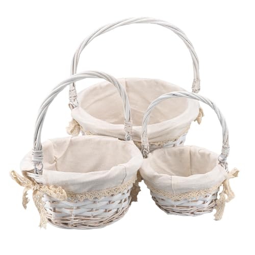 Ideen mit Herz Weiden-Körbe | Holz-Korb mit Stoff | Präsentkorb |...