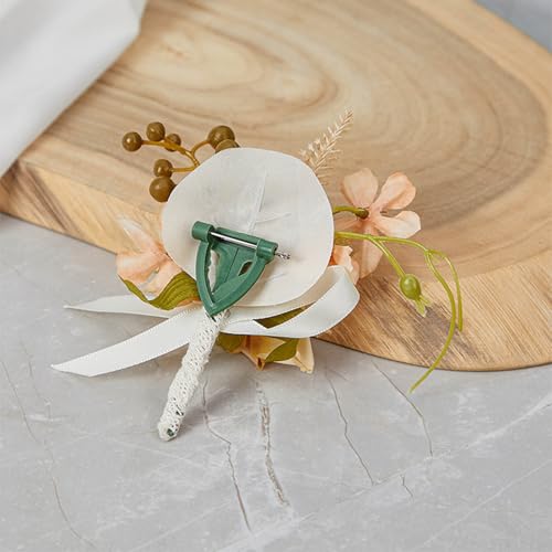 Morain bouquet mariée champagne aux finitions haute couture - 7
