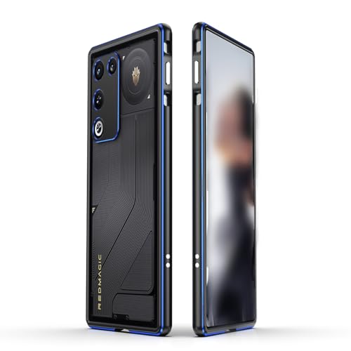 RedMagic 11 Air�Ή������o���p�[ �P�[�X 6.85�C���` �Ռ��z�� �����^�l�W�Œ� �����Y�ی�v���[�g�t�� ���^���t���[�� �A���~�j�E���� �J�o�[ RM11A-JG-60203 (�u���b�N�u���[)