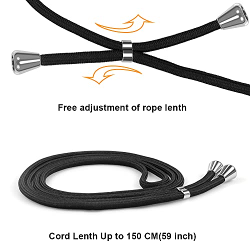 Yespure Galaxy S23 Ultra Crossbody Clear Case: Adjustable Lanyard, Soft Tpu, Anti-Yellow, Shockproof - Black #TOP3