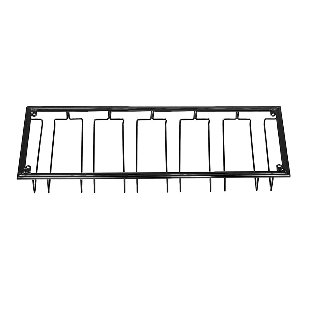 Soporte para copas colgantes – Portavasos con 6 rangos – Soporte para copas para el almacenamiento de 12-18 copas de vino (2)