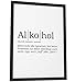 Produktbild Papierschmiede® Definition: Alkohol, DIN A4 (21x30 cm), Poster für Wohnzimmer, Schlafzimmer, Küche, Esszimmer, Wandbild Geschenk Wanddeko - ohne Rahmen