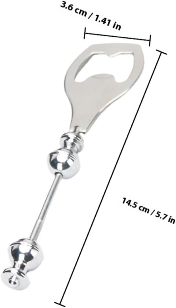 Stainless Steel Beer Fest Party 2pcs DIY Beaded Bottle Opener for Kitchen image 2