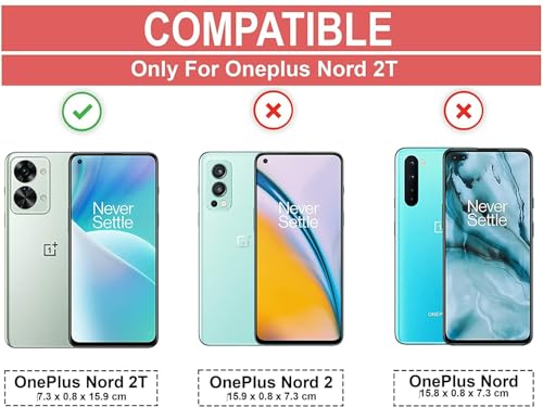 Image of Dual Protection Rubber Back Cover Compatible Model for OnePlus CPH2401 / 1+ Nord 2T 5G - Transparent