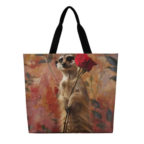 Owl And Flower Beach Bag Reusable Tote Bag Foldable Grocery Bags Women Shopping Bags for Daily Essentials3
