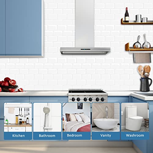 Morcart Upgrade, Peel And Stick Backsplash, 12"X12" Premium Thicker Design Peel And Stick Tile For Kitchen Backsplash (1-Sheet Light Grey)… #TOP2