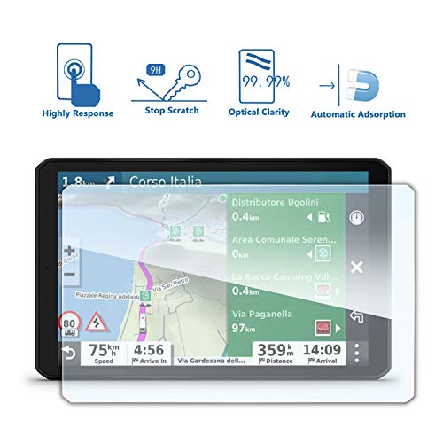 Rv 890 8 Inch Glass Gps Screen Protector Gar*Min Otr 800 9H 5.0 Gps Screen Protector Tempered Glass Navigation Screen Protector Guard Shield Scratch-Resistant High Clarity Rv 890 /Otr 800 Accessories #TOP4