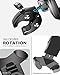 ORIbox Bike Phone Mount, Motorcycle Handlebar Mount, 360° Rotation Silicone Bicycle Phone Holder,Compatible with All Phone, Solid Black
