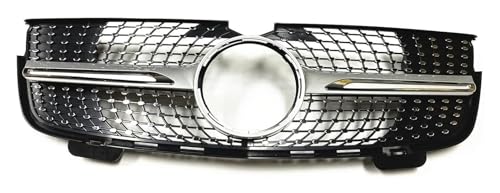 Grille pare-choc avant centrale pour Benz GL X164 2007-2009 calandre argent