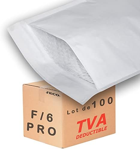 Jeco - Lot de 100 enveloppes à bulles d'air kraf...
