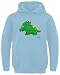 Sudadera con capucha para niños de Hariz Dilophosaurus dinosaurios T-Rex Animales Incluye tarjeta de regalo azul cielo 14 años