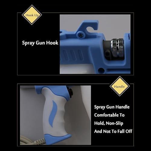 Elektryczny pistolet natryskowy do czyszczenia tekstyliów, pistolet do czyszczenia punktowego tekstyliów 65 W, pojemność 1,2 l, regulowane ciśnienie, średnica dyszy 0,25-0,3 mm
