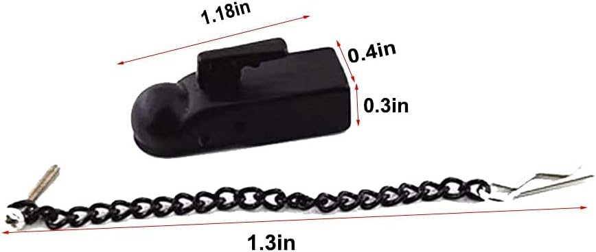 Metal Hitch Trailer Ball Buckle Simulation Link Component Suitable for SCX10 90046 Traxxas TRX4 1/10 RC Car, Black Trailer Link Coupler.