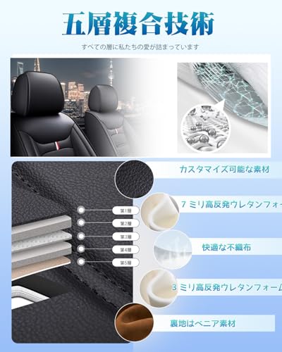 EYQDY トヨタ アクア 2代目 シートカバー MXPK11/MXPK10/MXPK15/MXPK16