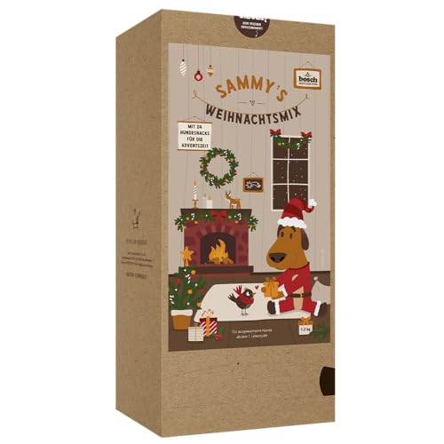Sammy's Hundesnacks Weihnachts-Mixpaket, 24 leckere Hundesnacks zum Probieren, 24 x 50 g, Bunter Snack-Mix, Snacks für Hunde
