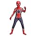 Diudiul Spiderman Costume De Cosplay Costume De Costume pour Enfant (Bleu Noir, 120-130)
