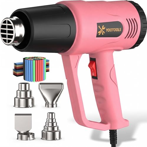 Heat Gun, Electric Power Source, for Paint Stripping, Shrink Wrapping, and DIY Projects (pink01)