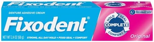 Fixodent Complete Original Denture Adhesive Cream, 2.4 Oz