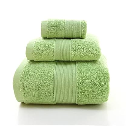 STRAW Baumwollbad Set Handtücher Weißes Badezimmer 1Large Badetücher, 1 Handtücher, 1 Waschlappen Hochabsorbierendes…