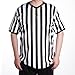 obmwang Referee Shirt for Womens and Mens, Black and White Stripe Umpire Jersey V Neck Ref Uniform for Football Halloween