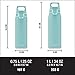 Sigg - Edelstahl Trinkflasche - Shield ONE Glacier - Für Kohlensäurehaltige Getränke Geeignet - Auslaufsicher - Federleicht - BPA-frei - Outdoor & Fitness - Hellblau - 0,75L