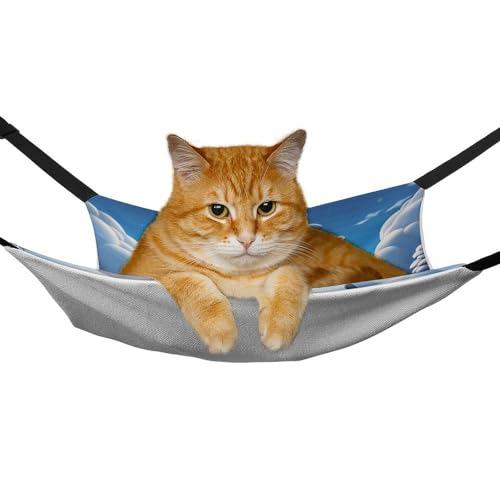 Hamac pour chat doux et respirant avec sangles réglables de repos