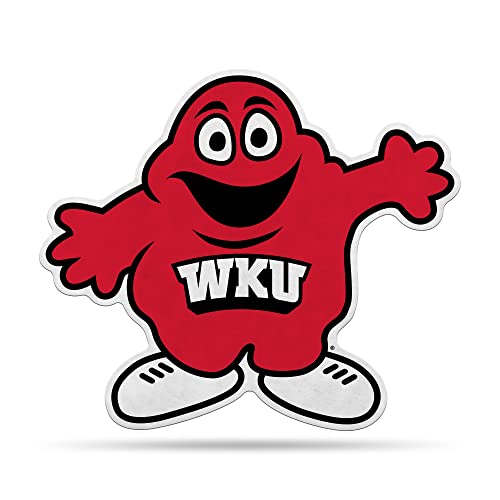 Rico Industries NCAA Western Kentucky Hilltoppers Mascot Shape Cut Pennant - Home and Living Room Décor - Soft Felt EZ to Hang