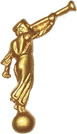 Angel Moroni Gold Tone Pin