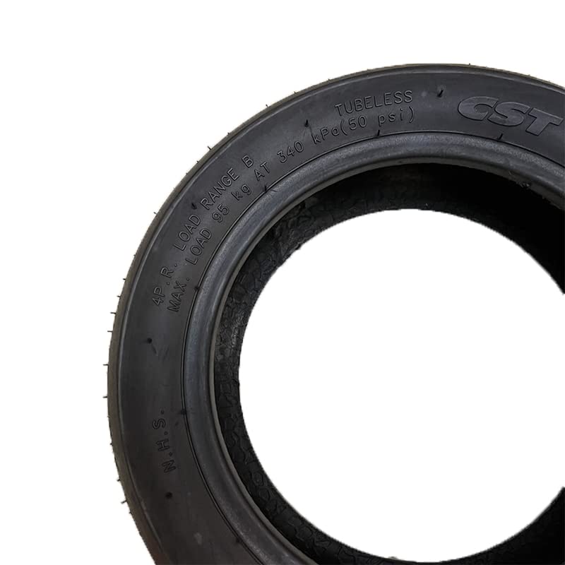 Pneu Trotinette Electrique,Roue de Trottinette éle 10x3.00-6 Pneu sans Tube for Scooter électrique 10 Pouces 10x3.0 CST Pneus de Scooter 10 "Portez Le Pneu à Vide