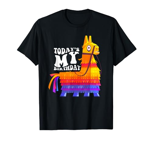 Todays My Birthday Llama Birthday Party Boys T-Shirt