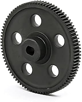 Replacement Part For Metal Spur Gear 87T For RGT E86100 Upgrade Parts 180024 RC 1/10 Rock Crawler 94180 86100 - Color Black