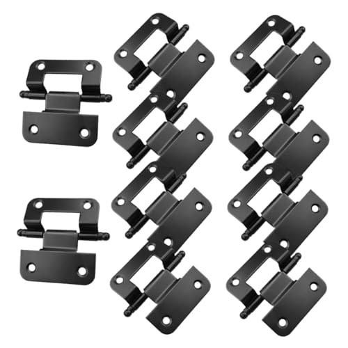 Gadpiparty 10 Piezas Bisagras de Gabinete de Bisagras para Puertas Residenciales para Armarios Inoxidable Resistente Diseño Elegante y Funcional para Cocinas y Baños