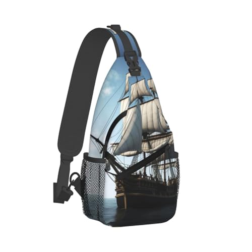 Bolso cruzado tipo bandolera para hombre negro miniatura 2