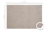 andiamo Fußmatte innen Samson – waschbare Baumwoll-Schmutzfangmatte - rutschfest, saugstark & hochwertig - Fußabtreter für den Eingang | 60 x 100 cm, Hellbeige