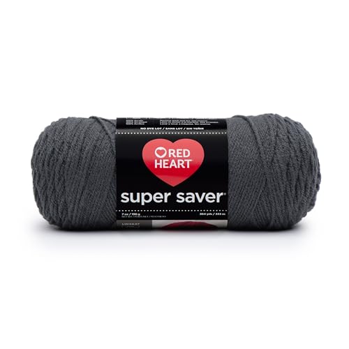 RED HEART Super Saver yarn, Solid - Charcoal