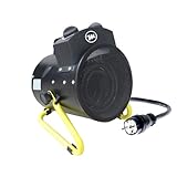 MATOR - Calefactor Aerotermo Eléctrico Industrial de 3KW - Calefactor Portátil y Ligero con Termostato Ajustable - EH CANNON BGP 03
