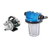 Metabo Gartenpumpe P 4000 G (600964000) Karton, Nennaufnahmeleistung: 1100 W, Max. Fördermenge: 4000 l/h, Max. Förderhöhe: 46 m & Güde 94460 Schmutzfilter Kurz Sandfilter Vorsatzfilter Metabo Gartenpumpe P 4000 G (600964000) Karton, Nennaufnahmeleistung: 1100 W, Max. Fördermenge: 4000 l/h, Max. Förderhöhe: 46 m & Güde 94460 Schmutzfilter Kurz Sandfilter Vorsatzfilter