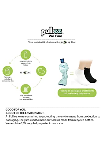 Pulliez® Thin Cotton Blend Low Cut Ankle Kids Size S Socks, 14-Pack4
