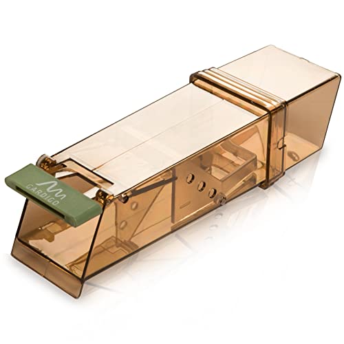 GARDIGO® Trampa para Ratones Vivos I Atrapa Ratones sin Dañarlos I Rápida y Fácil de Usar para Interior y Exterior I Live Mouse Trap I Trampa Ratones Ratonera Reutilizable sin Veneno Ratones