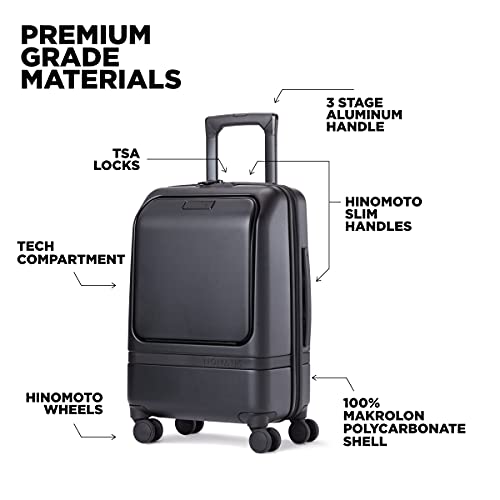 NOMATIC Carry-On Executive Luggage Perfect for 1-3 Day Trips, Hard Case Luggage for Men and Women, with Tech Case2