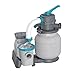 Bestway 1,500 Gallon Sand Filter Pump for 300 to 11,200 Gallon Above Ground Outdoor Swimming Pools with ChemConnect Clean Water Dispenser