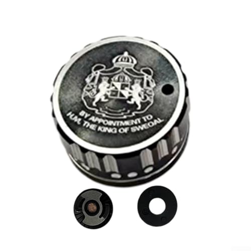 Gdfnmogo - Gdfnmogo Spool Mechanical Brake Knob for ABU 3/3.5/4/P5 Baitcast Reels - Aluminum Alloy Replacement with Internal Sound Gear Kit, Compatible(BLACK SILVER)