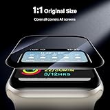 UniqueMe for Apple Watch Series SE/6/5/4 Screen Protector 44mm - 2 Pack [Strong Asorption] [Ceramic Film Not Glass] Bubble-Free Anti-Scratch HD Clear Cover Soft Film iWatch Easy Installation - Image 5