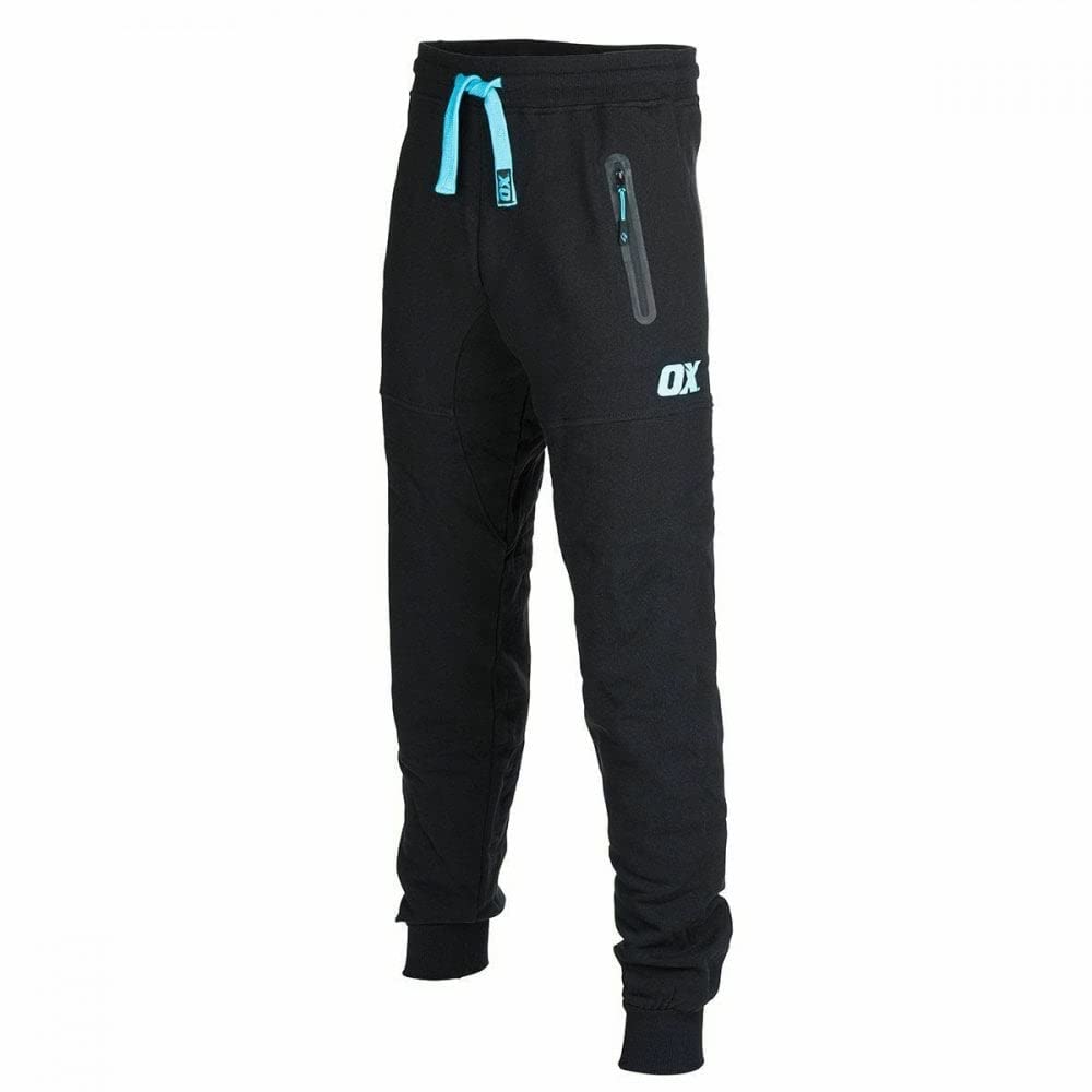 OX Tools Mens Fleece Joggers, Ultimate Comfort & Fit, Black Size 38, OX-W550806