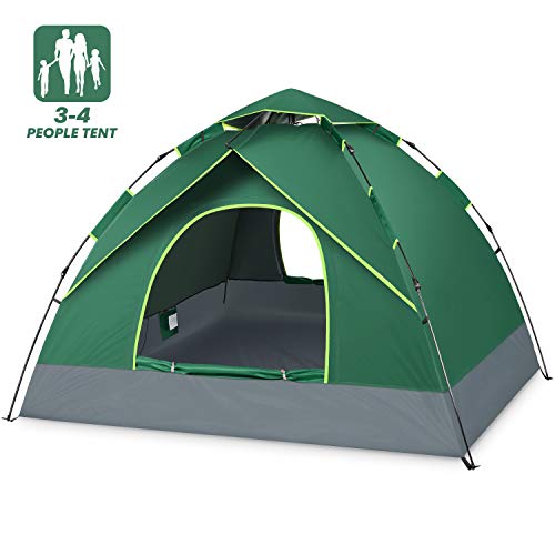 BATTOP 4 Person Tent for Family Camping Instant Pop Up Tents 4...