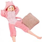 PENNY'S BOX Ropa femenina a escala 1/12, pijama de orejas de gato para figura de acción de niña mecha de 6 pulgadas