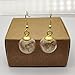 Dandelion Make a Wish Real Flower Glass Ball Gold Pated Drop Dangle Earrings for Women Handmade